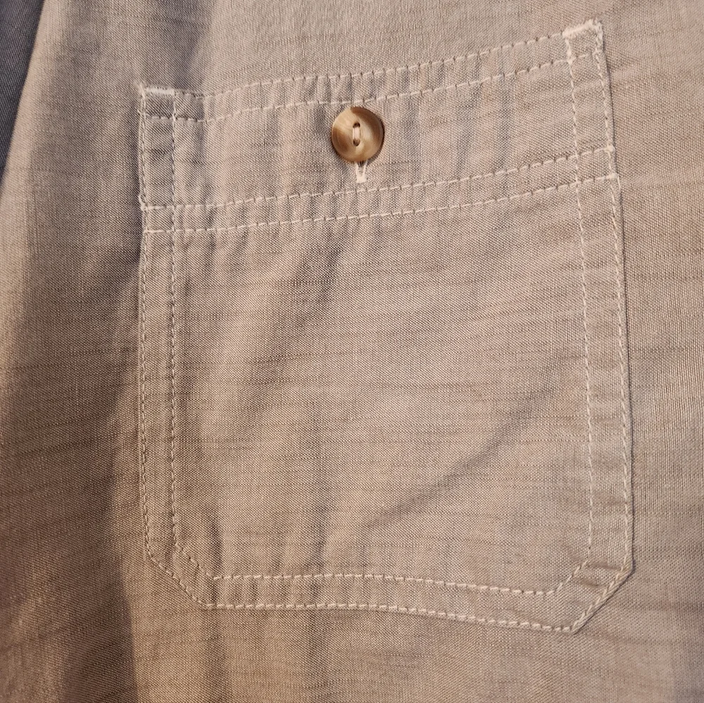 The North Face Men's Outdoor Shirt, Gray, Button Down, Hiking, Gorpcore XXL EUC